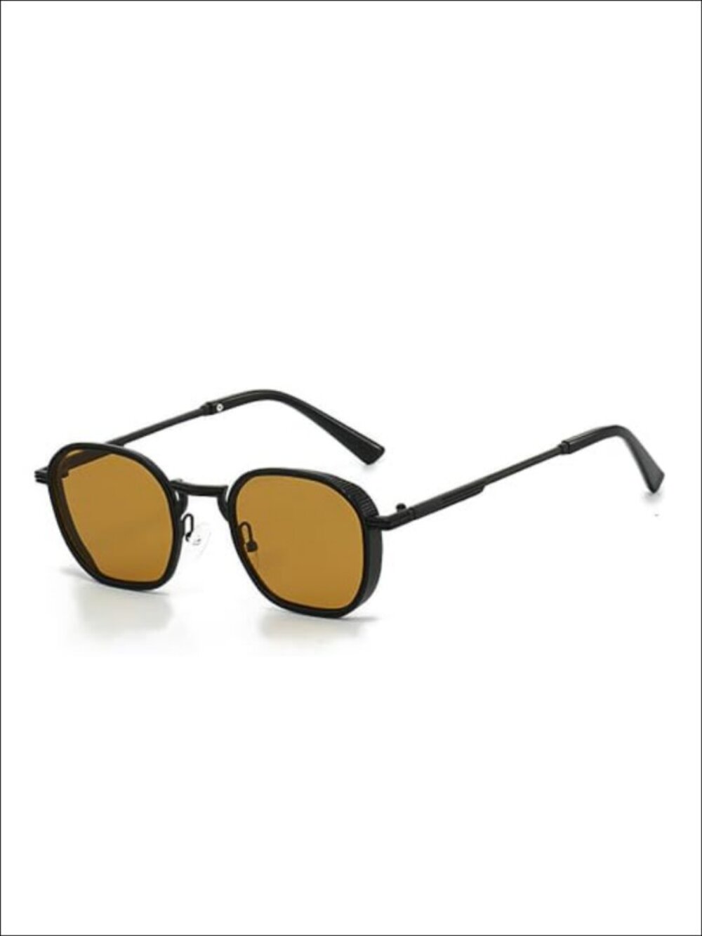 Retro Geometric Metal Sunglasses UV400 Gradient Lens Unisex Eyewear
